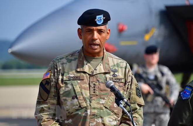 Tư lệnh các Lực lượng Mỹ tại Hàn Quốc (USFK) Tướng Vincent Brooks. (Nguồn: AFP/TTXVN)