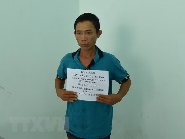 Đối tượng Đặng Văn Thùy. (Ảnh: Thái Thuần/TTXVN)