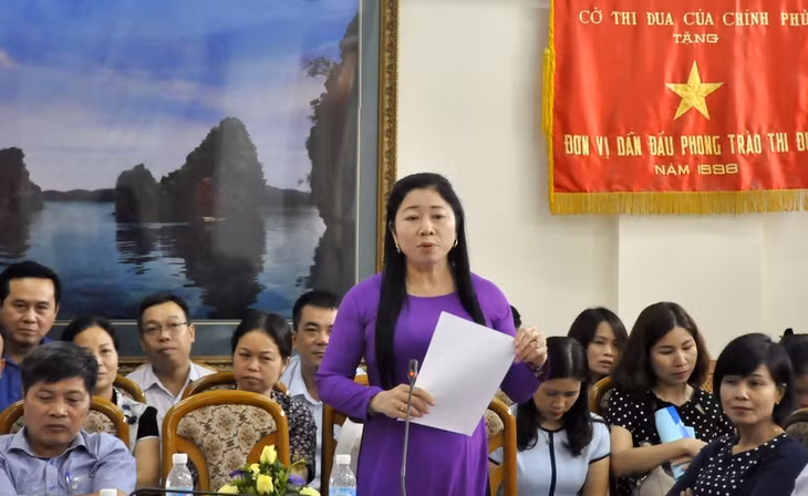 Đại biểu các phòng Lao động TB&XH tại các địa phương thảo luận tại hội nghị.