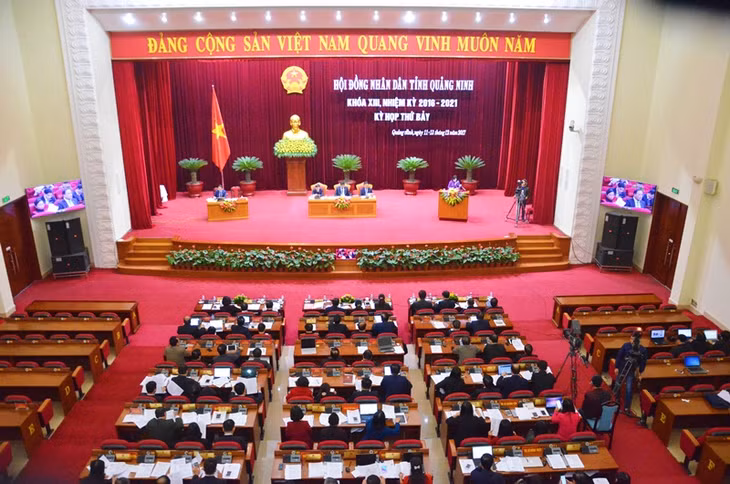 Kỳ họp thứ 7 HĐND tỉnh khóa XIII. Ảnh: Thanh Tùng