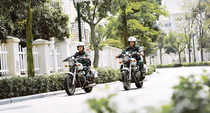 Đội tuần tra đảm bảo an ninh khu đô thị - Hình ảnh mang tính minh họa