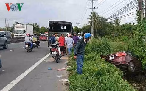 Hiện trường vụ tai nạn làm 2 người tử vong