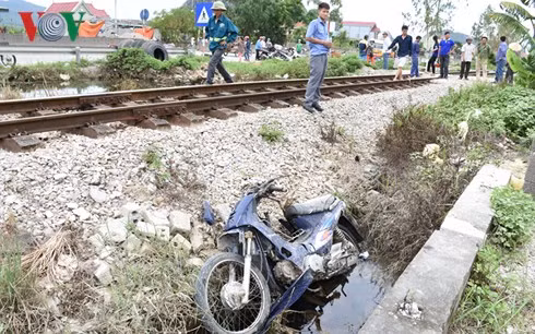 Hiện trường vụ tai nạn.