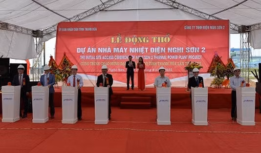 Dự án đầu tư xây dựng nhà máy nhiệt điện BOT Nghi Sơn 2, tổng vốn đầu tư 2,793 tỷ USD do nhà đầu tư Nhật Bản đầu tư tại Thanh Hoá với mục tiêu thiết kế, xây dựng, vận hành và chuyển giao một nhà máy nhiệt điện đốt than, công suất (thuần) khoảng 1.200 MW.
