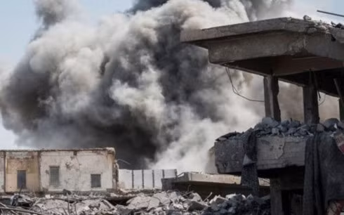 Giao tranh ác liệt ở Mosul thời gian qua khiến cơ sở hạ tầng của thành phố này bị tàn phá nặng nề. (Ảnh: Getty)