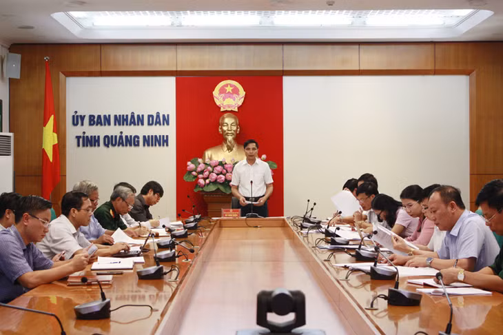 Đồngg chí Vũ Văn Diện, Phó Chủ tịch UBND tỉnh phát biểu chỉ đạo tại cuộc họp
