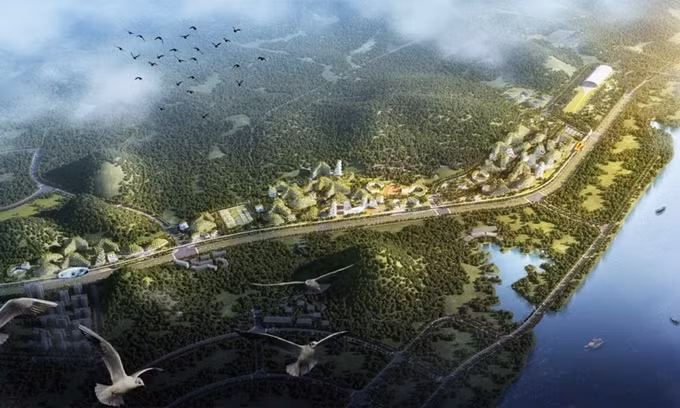 Thành phố rừng trong tương lai là nơi sinh sống của 30.000 người. Nó được quy hoạch diện tích 175 ha, bao gồm khoảng 1 triệu cây xanh với hơn 100 loài khác nhau. Mỗi năm thảm thực vật này hấp thụ gần 10.000 tấn CO2 và 57 tấn chất gây ô nhiễm, đồng thời thải ra 900 tấn oxy.
