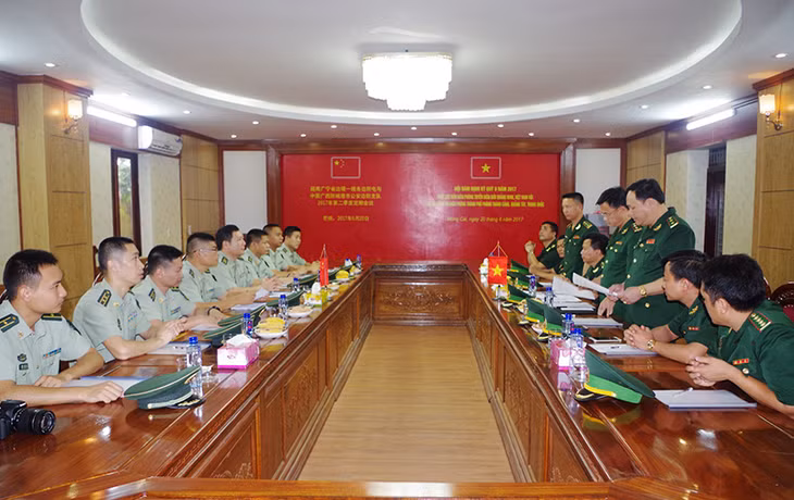 Quang cảnh hội đàm.