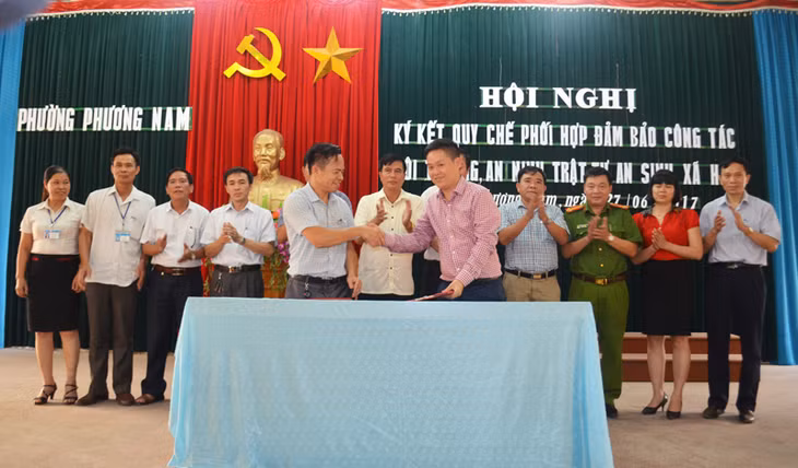 hai bên phường Phương Nam và Công ty CP Xi măng và Xây dựng Quảng Ninh đã thống nhất triển khai quy chế phối hợp 