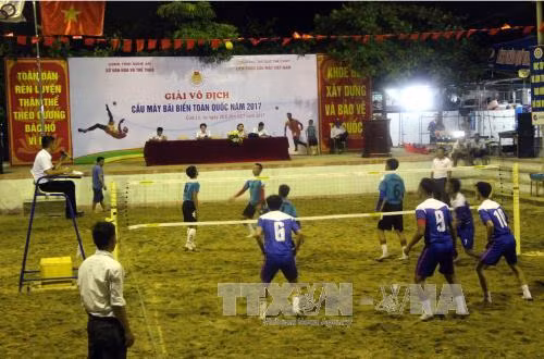 Trận đấu giữa đội tuyển Nghệ An và đội Thanh Hóa.