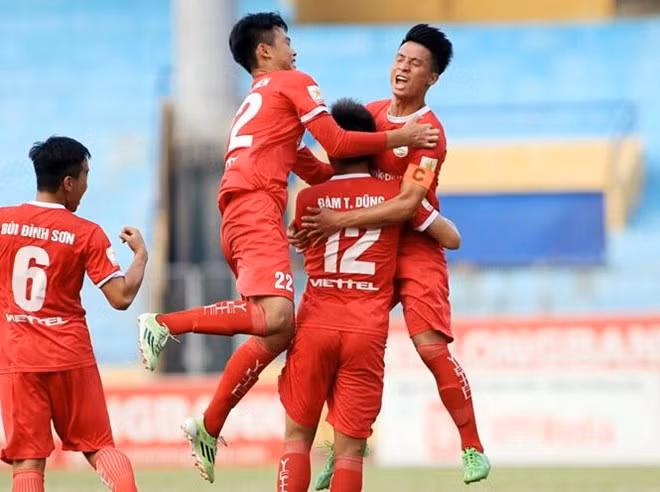 Viettel giành vé thăng hạng V-League. (Nguồn: Viettel FC)