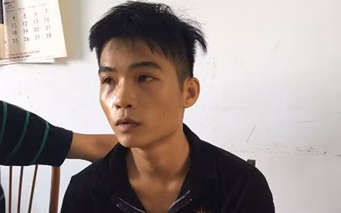 Đối tượng Bùi Văn An tại cơ quan Công an.