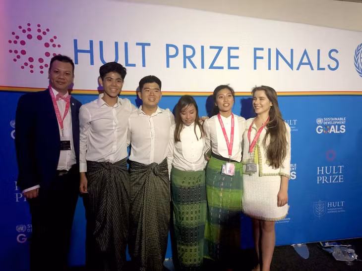 Niềm vui chiến thắng của đội SunRice. Ảnh: TTXVN phát
