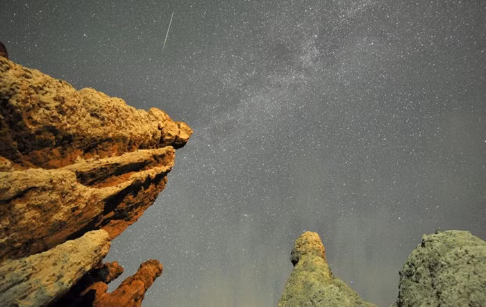 Sao băng trên vùng trời ngôi làng Kuklici, Macedonia
