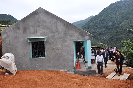 Ngôi nhà mới của gia đình bà Chìu Nhì Múi.