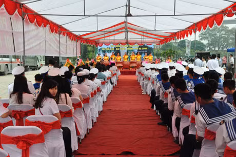 Quang cảnh buổi lễ