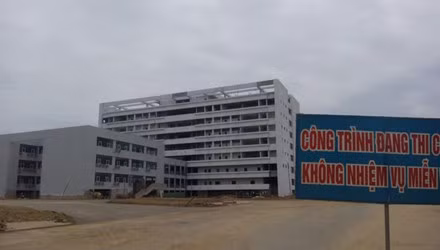 Công trình Bệnh viện Đa khoa Bắc Kạn. Ảnh: Minh Đức