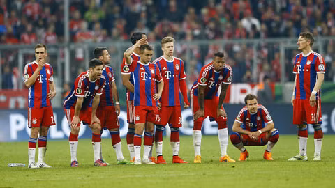 Nỗi buồn của các thành viên Bayern