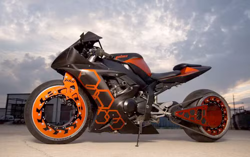 Yamaha R1 độ bánh không trục.