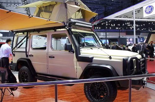 Baic BJ80 sao chép kiểu dáng của Mercedes G-class.