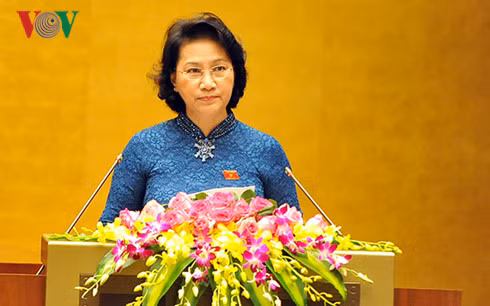 Bà Nguyễn Thị Kim Ngân tiếp tục được giới thiệu để Quốc hội xem xét bầu giữ chức vụ Chủ tịch Quốc hội khoá XIV.