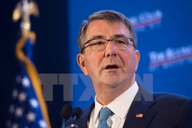 Bộ trưởng Quốc phòng Mỹ Ashton Carter. (Nguồn: AFP/TTXVN)