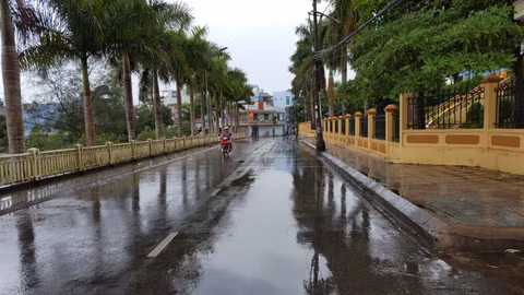 Tiên Yên đã bắt đầu có mưa nhỏ 