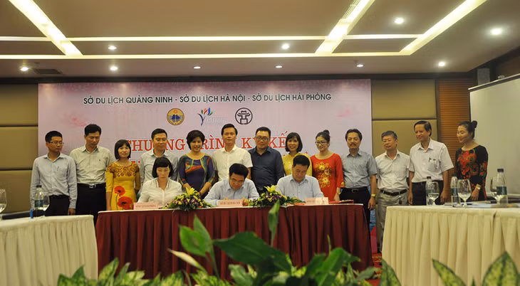 Lãnh đạo 3 Sở Du lịch: Quảng Ninh, Hà Nội và Hải Phòng ký kết chương trình hợp tác phát triển du lịch giai đoạn 2016 - 2020