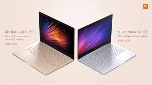 Xiaomi Mi Notebook Air có hai phiên bản kích thước màn hình.