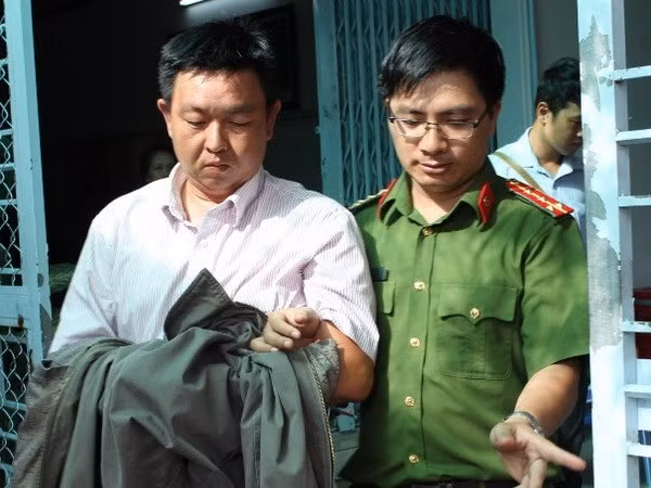 Võ Hoàng Anh bị bắt giữ. (Nguồn: Công an cung cấp)