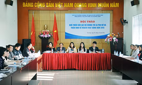 Quang cảnh hội thảo triển khai kế hoạch hoạt động của Ban quản lý Dự án CARE tại Quảng Ninh