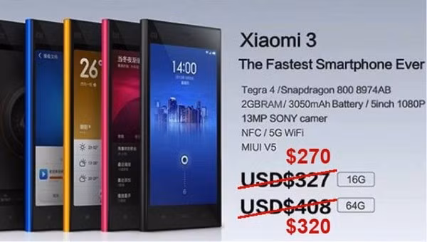 Xiaomi bán “smartphone cao cấp” với giá bình dân
