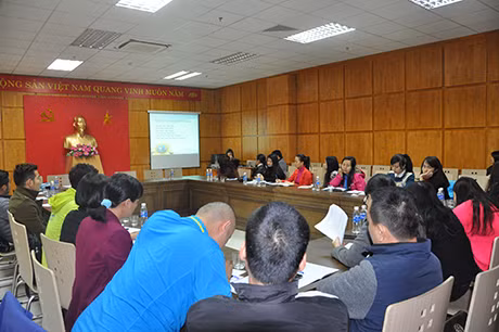 Quang cảnh lớp tập huấn