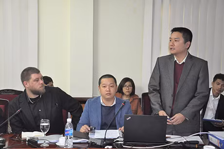 Đại diện đơn vị tư vấn trình bày Quy hoạch.
