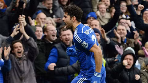 Diego Costa có 13 bàn thắng sau 15 trận ra sân tại Premier League