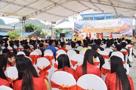 Quang cảnh buổi lễ xuất quân 