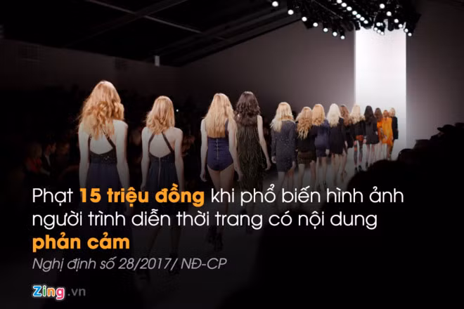 Việc phổ biến hình ảnh phản cảm của người trình diễn thời trang có thể bị phạt 15-20 triệu đồng. Ảnh minh họa: Phượng Nguyễn.