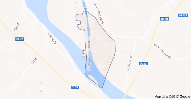 Bản đồ xã An Tường, huyện Vĩnh Tường, tỉnh Vĩnh Phúc. (Nguồn: Google Maps)