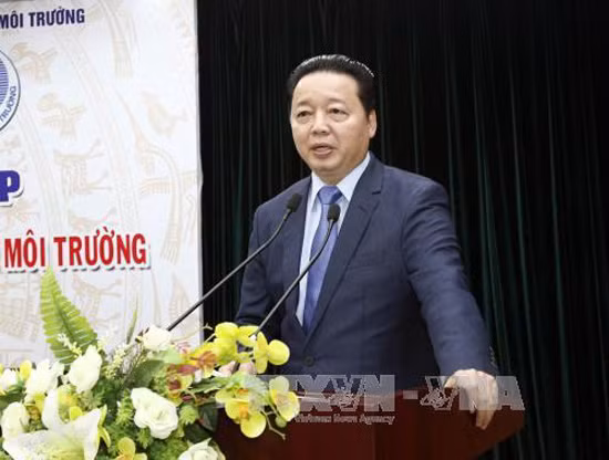 Bộ trưởng Bộ Tài nguyên và Môi trường Trần Hồng Hà. Ảnh: Văn Điệp/TTXVN