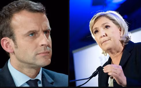 Việc hai ứng cử viên Macron và Le Pen chiến thắng ở vòng một cuộc bầu cử Tổng thống Pháp không gây nhiều bất ngờ. (Ảnh: lesechos)