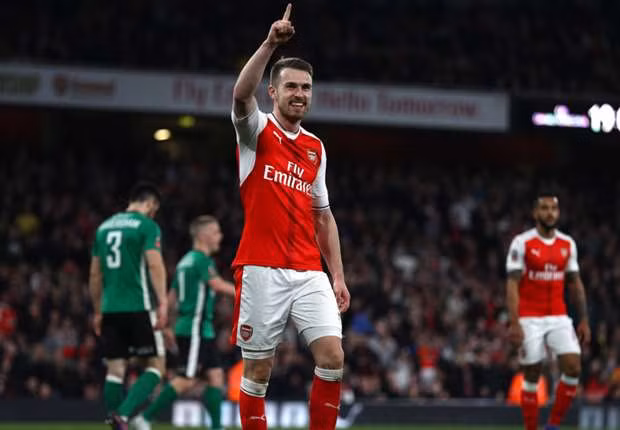  Ramsey trong màu áo Arsenal.