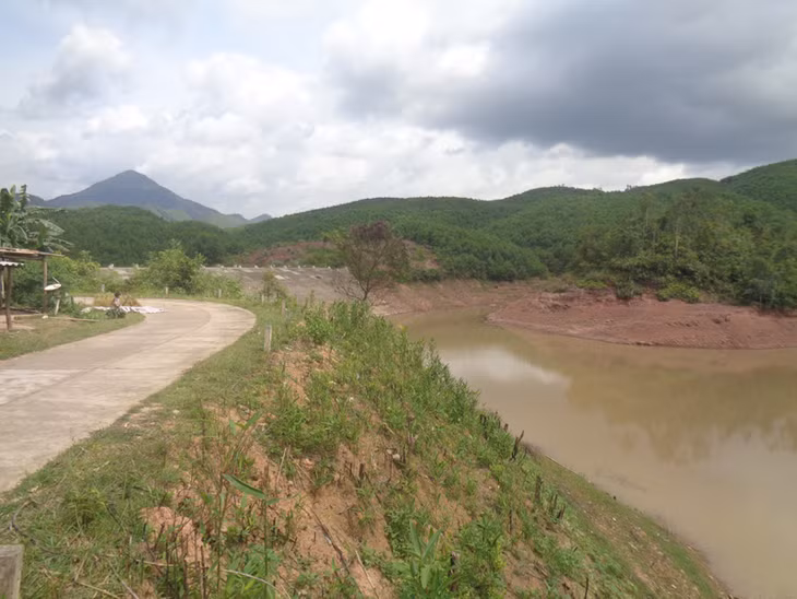 đường vào thôn Thanh Hải đã được bê tông hóa