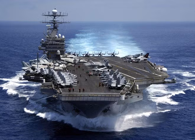 Tàu sân bay Carl Vinson của Mỹ. (Nguồn: Wikimedia Commons)