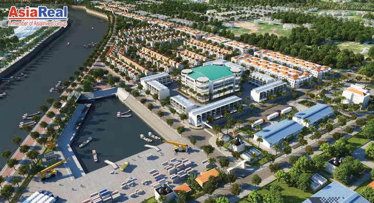 Kalong Riverside City sở hữu vị trí đắc địa, nhìn sang bên kia sông Kalong là thành phố Quảng Tây (Trung Quốc)