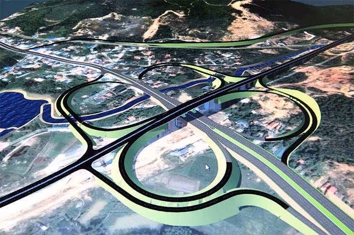 Một trong những phương án xây dựng cầu vượt và nút giao Minh Khai