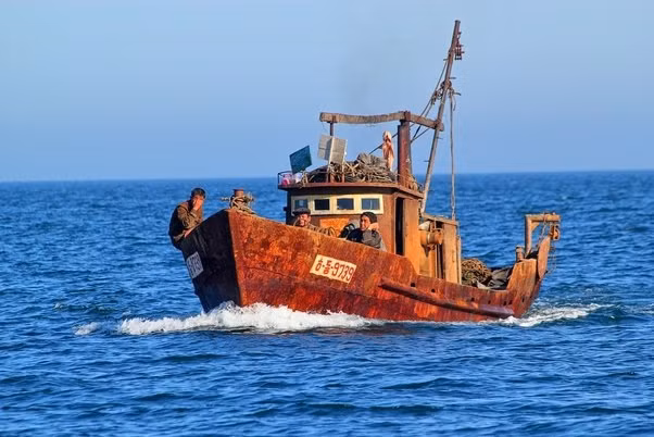 Một tàu đánh cá của ngư dân Triều Tiên.