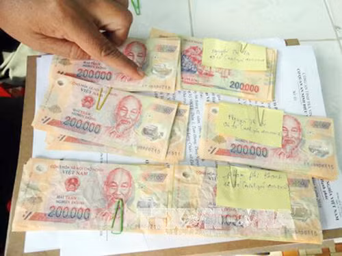 Số tang vật bị thu giữ.