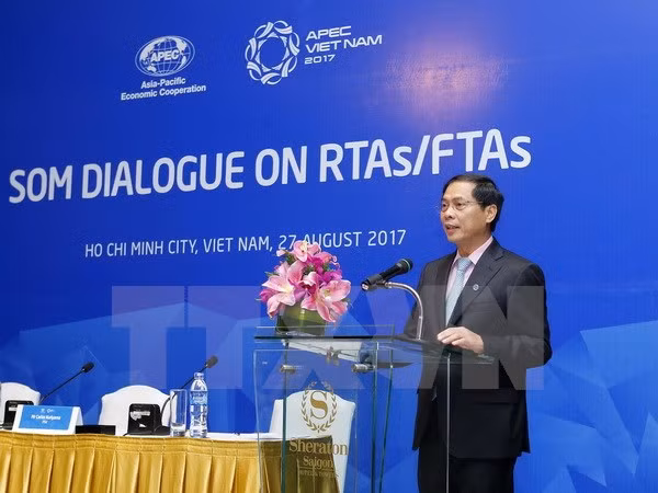 Thứ trưởng Bộ Ngoại giao Bùi Thanh Sơn phát biểu. (nh: Văn Điệp/TTXVN)