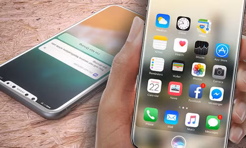 Một concept iPhone 8 với màn hình tràn viền.