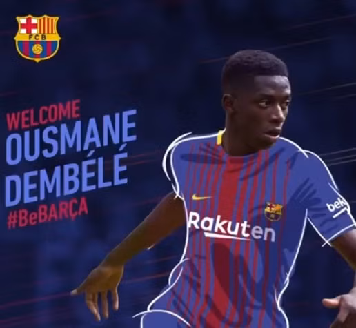  Dembele chính thức trở thành người của Barca.